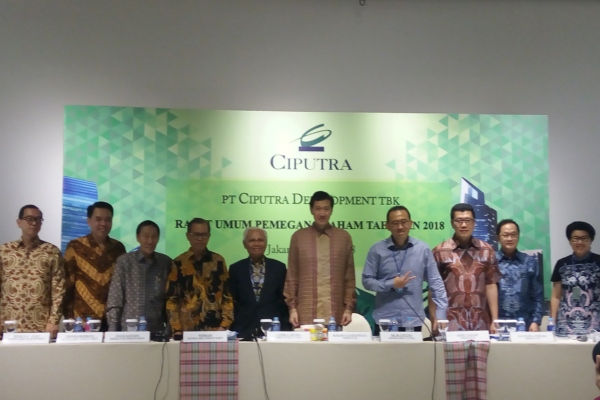  Ciputra Development (CTRA) Tebar Dividen Rp176,09 Miliar