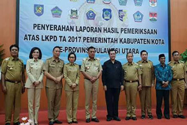 Pemda di Sulut Dapat Opini WTP, Kecuali Bolmong