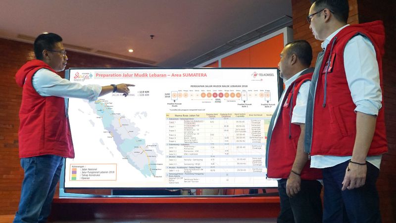  Telkomsel Antisipasi 198 Titik Keramaian di Sumatra Selama Mudik Lebaran
