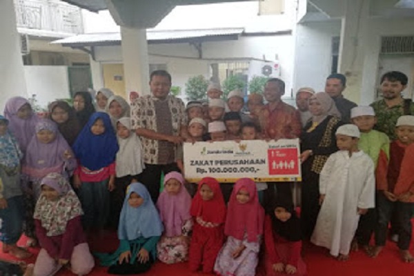  PT Jamkrindo Syariah Salurkan Zakat Perusahaan Rp100 Juta