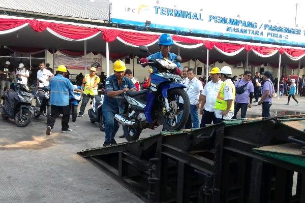  776 Pemudik Sepeda Motor Diberangkatkan Dengan Kapal Rute Priok-Semarang