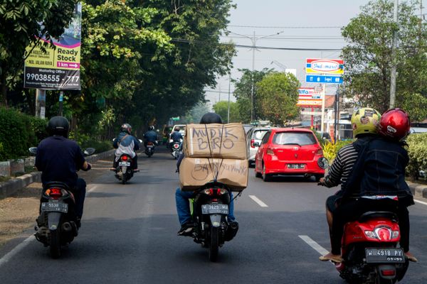  ARUS MUDIK: H-1, Lalu Lintas Sekitar Pasar Bantul Meningkat