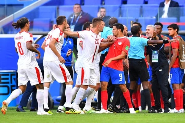  PIALA DUNIA 2018: Gol Semata Wayang Kolarov Bawa Serbia Bungkam Kosta Rika