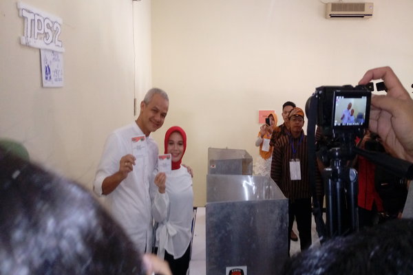  Ganjar Pantau Suara di Rumah Kontrakan, Sudirman di Kantor Gerindra