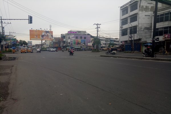  Suasana Jalanan Medan Berbeda di Hari Pemungutan Suara Pilkada