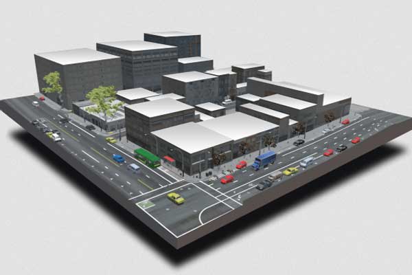Platform simulasi Cognata secara virtual menciptakan kembali kota-kota dunia nyata. /Cognata