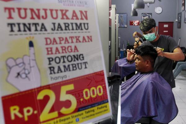  Nyoblos Dapat Diskon Potong Rambut