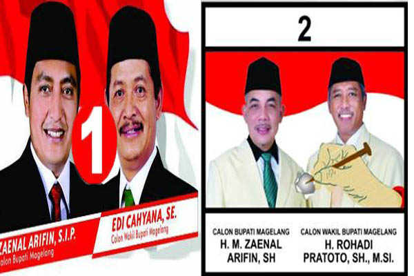  Quick Count Pilbup Magelang 2018, Rekap Final: PADI 56,7 Persen, Zaroh 43, Persen Suara