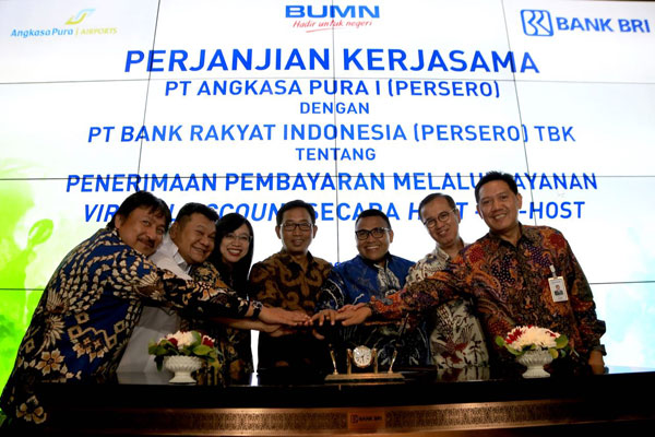  Angkasa Pura I dan Bank BRI Tanda Tangani Kerjasama  Layanan Virtual Account