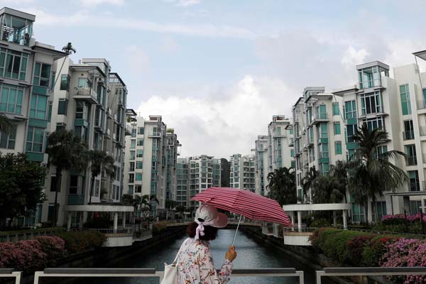 Deretan properti di Singapura/Reuters