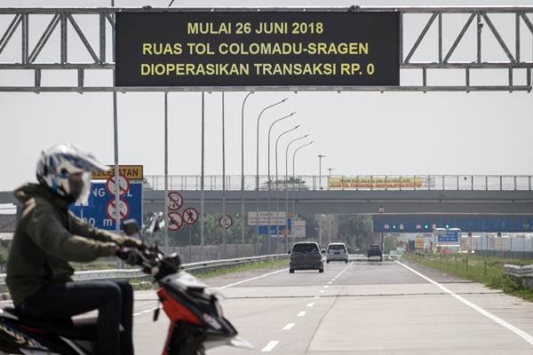  Tarif Nol Rupiah di Jalan Tol Colomadu-Sragen