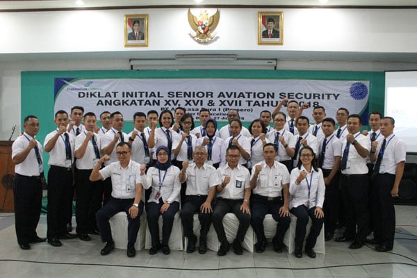  Diklat Initial Senior AVSEC Angkatan XV, XVI, dan XVII Tahun 2018 di Surabaya 