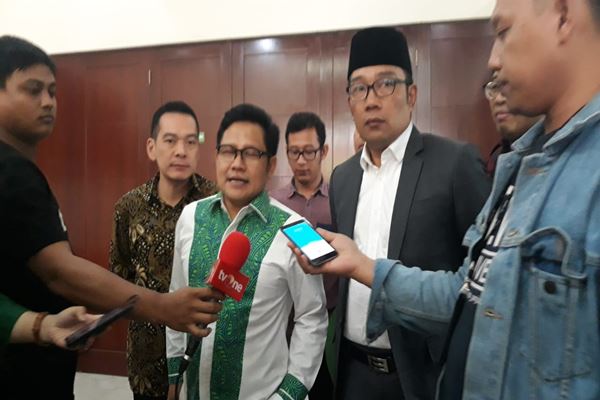  Ridwan Kamil Laporkan Hasil Pilgub Jabar ke Muhaimin Iskandar