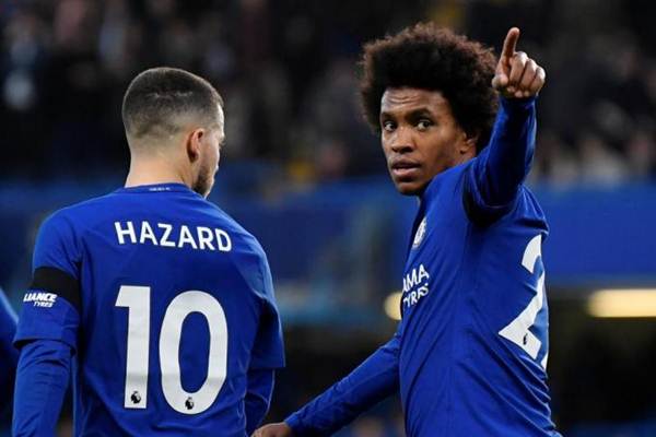  PIALA DUNIA 2018: Brasil vs Belgia,  Dua Gelandang Chelsea Perang: Willian vs Eden Hazard