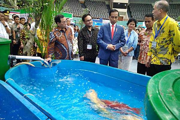  Presiden Jokowi Kunjungi Pameran Produk Peternakan