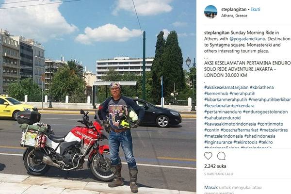  Solo Rider Adventure Jakarta-London, Stephen Langitan, Dijadwalkan Tiba di London 17 Agustus