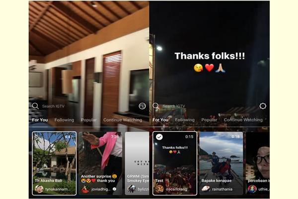  Menjajal Aplikasi IG TV, Platform Berbagi Video Instagram