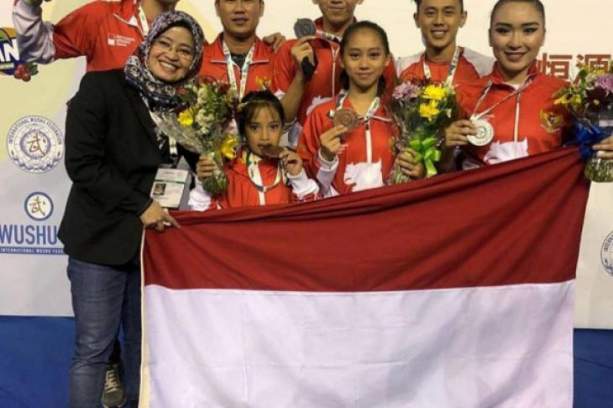  Indonesia Raih Satu Emas di Kejuaraan Dunia Wushu Junior di Brasil