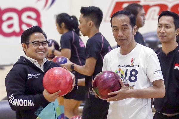  Jokowi dan Muhaimin Iskandar Tinjau Kesiapan Asian Games 2018
