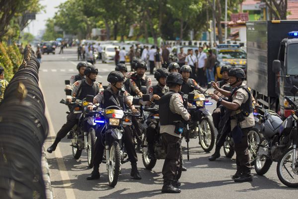  1 OTK Pelempar Panci Diduga Bom di Polres Indramayu Telah Diamankan