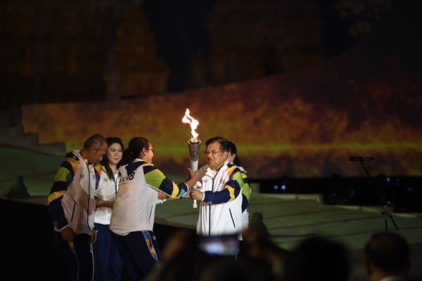  ASIAN GAMES 2018: Menlu Retno Awali  Pawai Obor di Yogyakarta