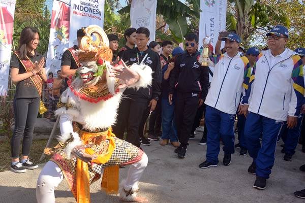  Obor Asian Games 2018 Tiba di Objek Wisata Subak Sembung