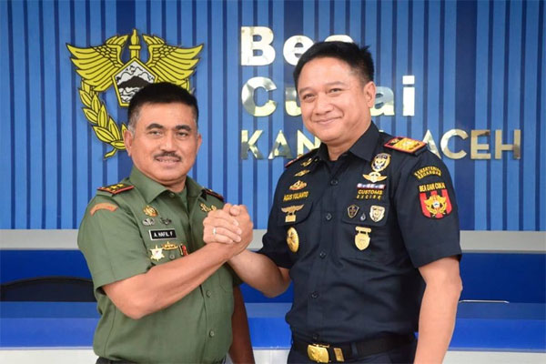  Jalin Sinergi dengan TNI, Kanwil Bea Cukai Aceh Terima Kunjungan Pangdam Iskandar Muda