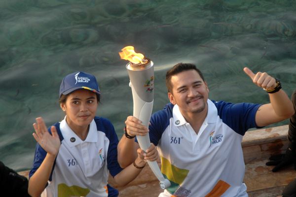  Api Obor Asian Games 2018 di Sumut Bakal Mampir Danau Toba