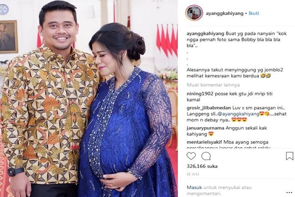 Di Foto Hamil Ini, Kahiyang Ayu Jokowi Mirip Titi Kamal