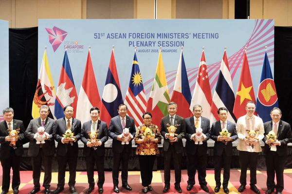  Menlu Retno Promosikan Asian Games 2018 di Pertemuan Tingkat Menteri Asean