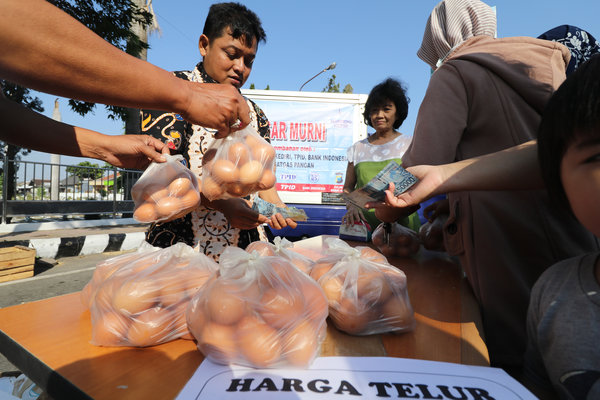  Operasi Pasar Telur Digelar di Enam Lokasi di Medan