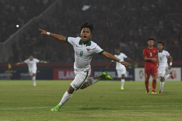 Pemain Timnas Indonesia U-16 Andre Oktaviansyah./Antara-Zabur Karuru