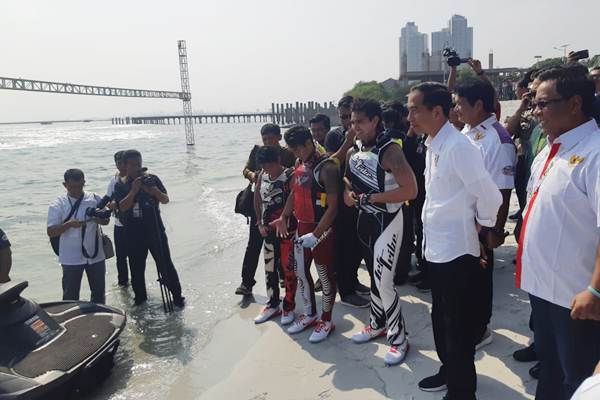  Presiden Jokowi Tinjau Venue Asian Games 2018