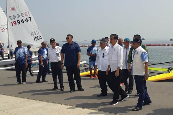  Presiden Jokowi Resmikan Indonesia National Sailing Center dan Jetski Indonesia Academy