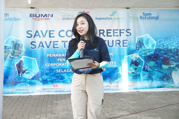  Angkasa Pura I Tanam 500 Terumbu Karang di Boboca