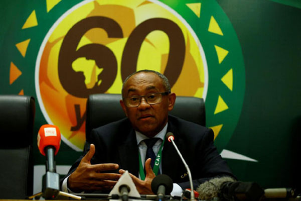 Ahmad, Presiden Konfederasi Sepak Bola Afrika (CAF) dari Madagaskar./Reuters-Tiksa Negeri
