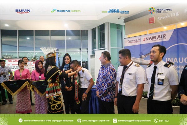  Inagurasi Penerbangan Perdana Nam Air Di Bandara SAMS Sepinggan Balikpapan