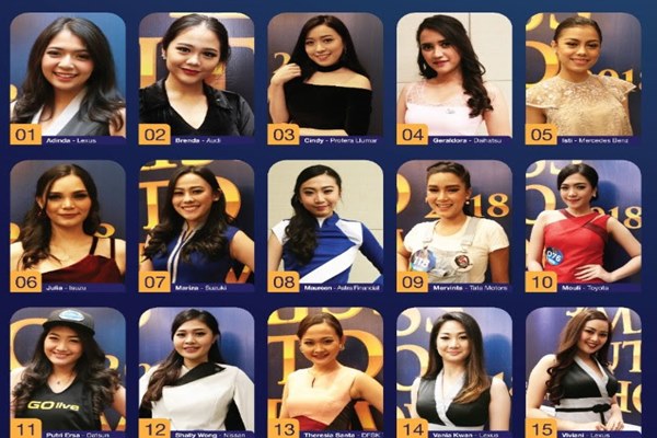  15 SPG Cantik Ini Bersaing Rebut Mahkota Miss Auto Show 2018