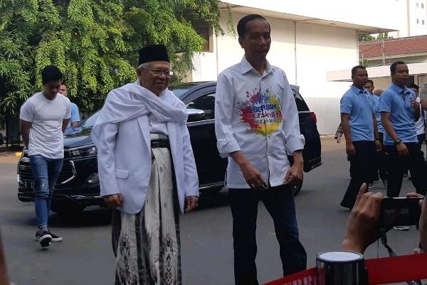  Tes Kesehatan, Jokowi-Ma\'ruf Amin Tiba di RSPAD