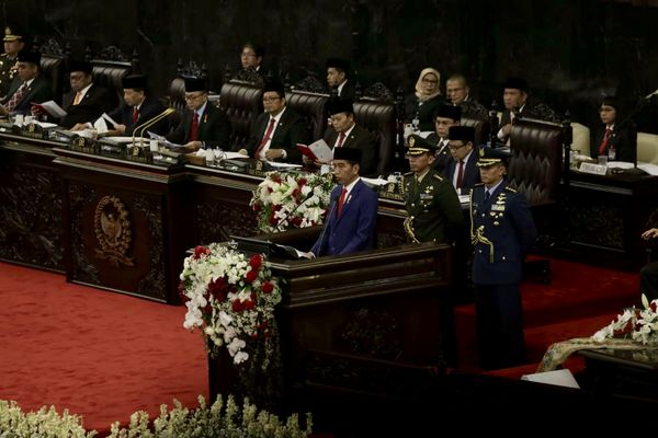  SIDANG TAHUNAN MPR: Jokowi Bawa Jargon \"Kerja Nyata\"