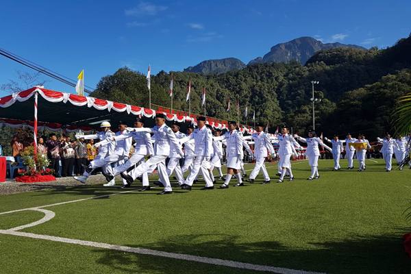  Suasana HUT Ke-73 RI di Kota Tambang Timika