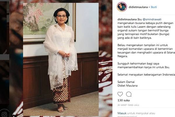  Sri Mulyani Berkebaya Kartini & Sanggul Jawa Klasik di HUT Ke-73 RI