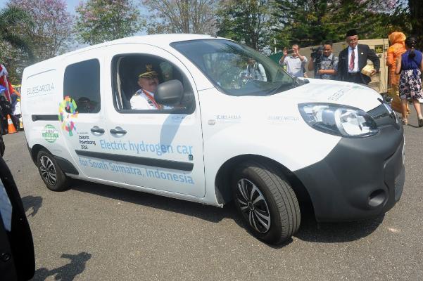  Dukung Asian Games, Mobil Hidrogen Inggris Tiba di Palembang