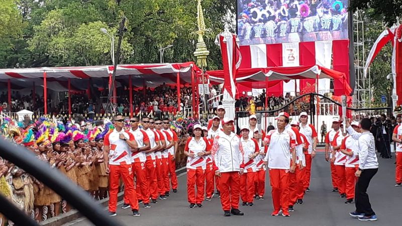  Asian Games 2018: Tutup Kirab Obor, Dirut BNI Usung Obor 350 Meter