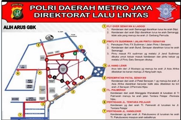  Pembukaan  Asian Games 2018,  Berikut Jalan yang Ditutup