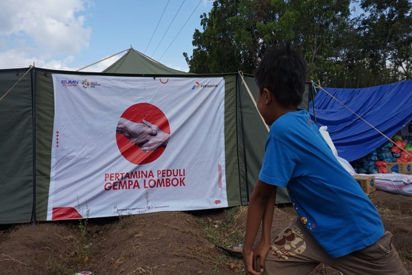  Korban Gempa Lombok Apresiasi Bantuan Pertamina