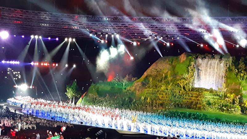  Wishnutama Unggah Foto \"Jeroan\"Panggung Spektakuler Asian Games 2018 Saat Dibongkar
