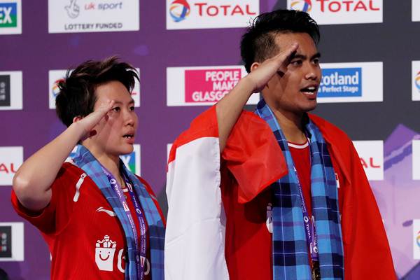 Jelang Final Bulutangkis, Tontowi Ahmad Salat Iduladha Tanpa Keluarga