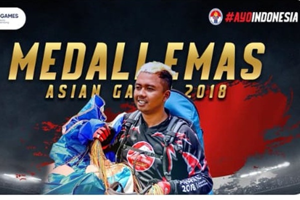  Paragliding Sumbangkan Emas Ketujuh Indonesia di Asian Games 2018