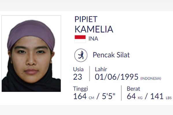  Asian Games 2018: Pipiet Kamelia, Hijabers Cantik yang Jago Silat